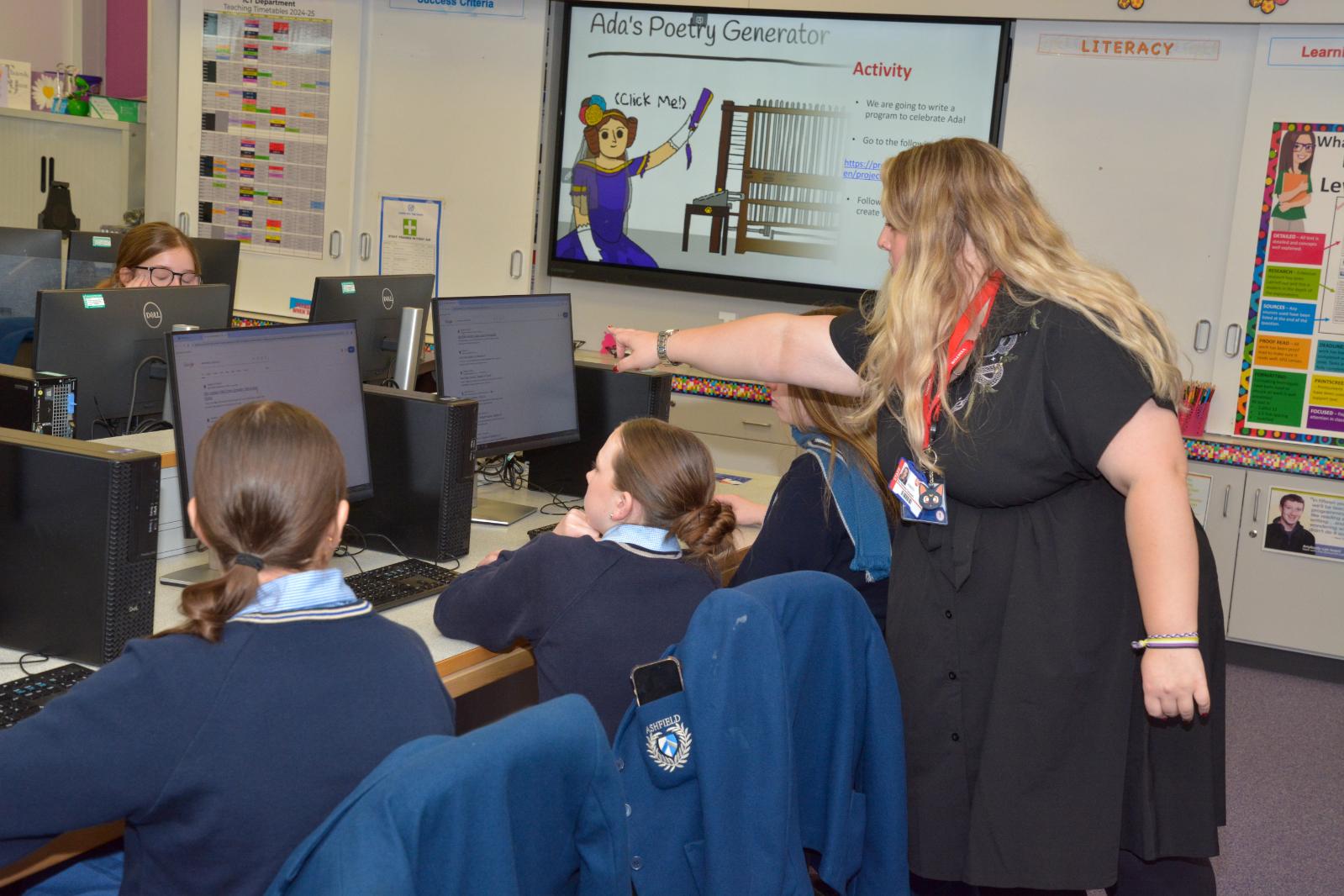 Ada Lovelace Day - Ashfield Girls' School - Teaching in Class